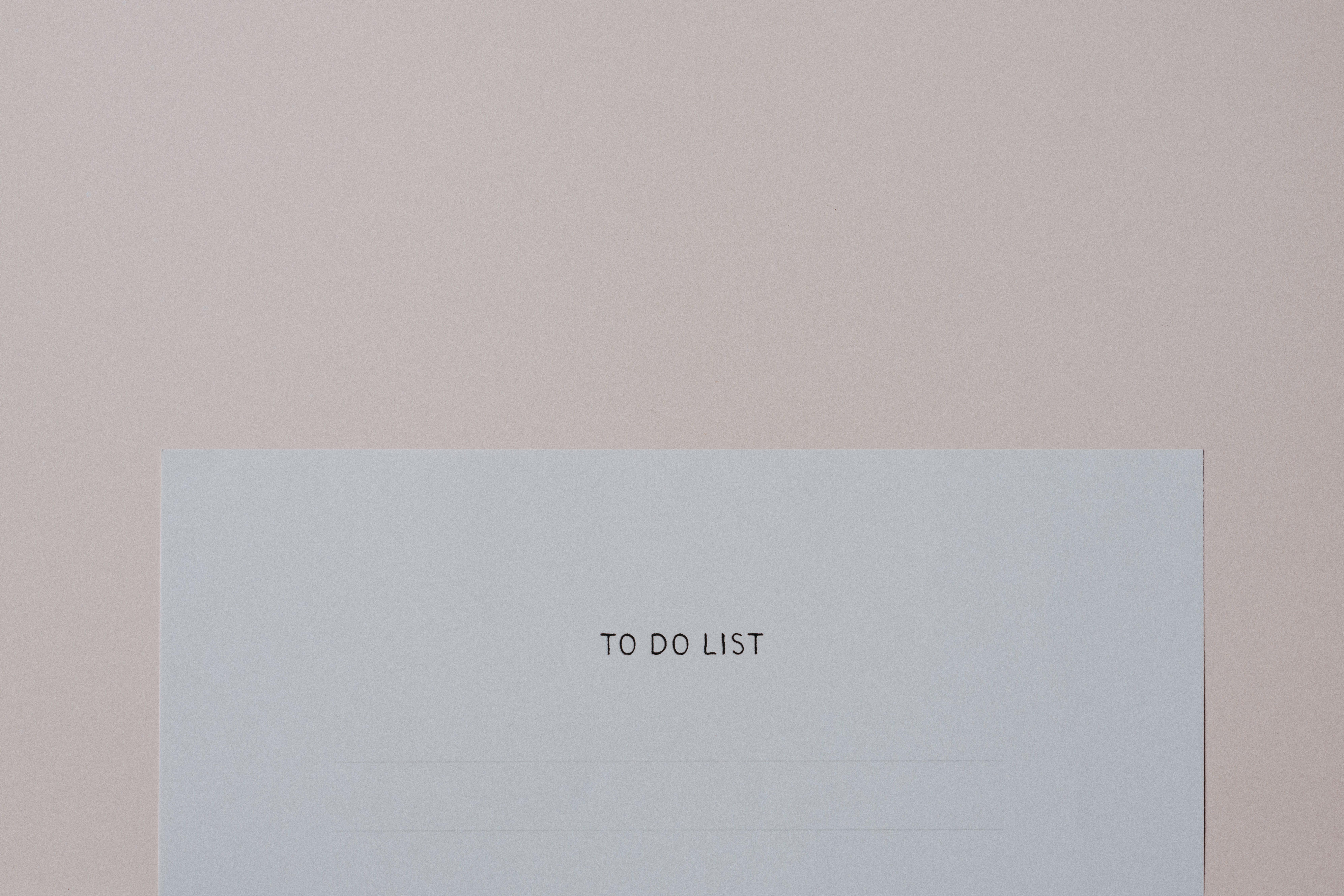 Photo: Annie Spratt/Unsplash. 'To do list' written on a piece of paper